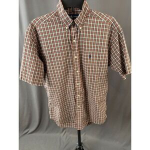 Vintage 90s Ralph Lauren Blake Short Sleeve Plaid Men's Size Small
